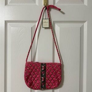 Vera Bradley Pink Floral Quilted Shoulder Bag